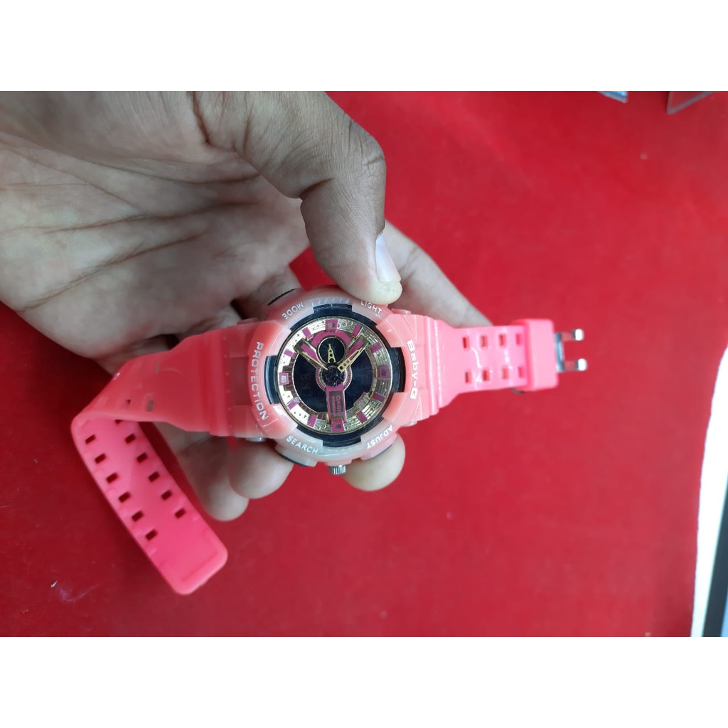 JAM TANGAN SPORT CEWE BABY-G BGA-130 WATERESISTAN(Bisa Bawa Renang)