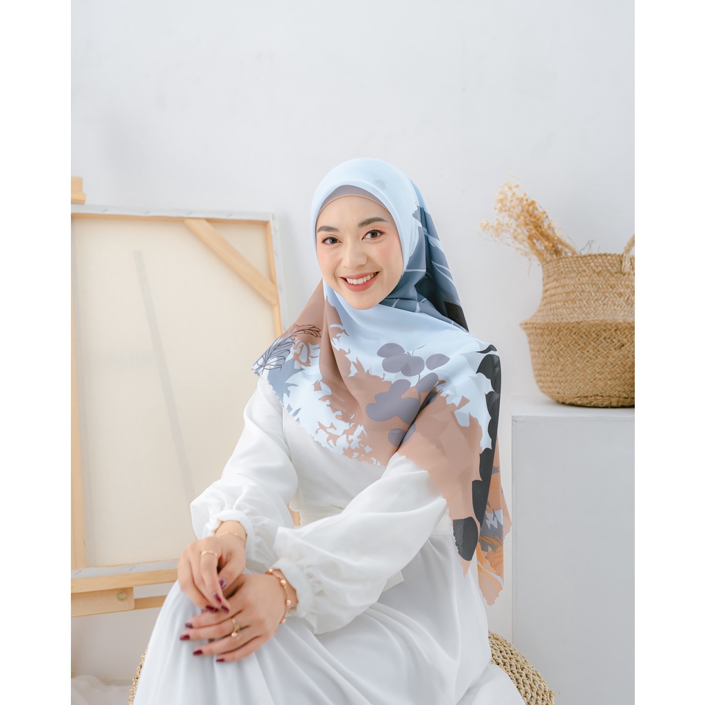 Maula Hijab - Jilbab Segi Empat Motif Potton Premium Quality Motif 6-1