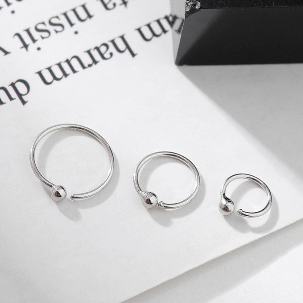 Timekey 1PC Anting Tusuk Sterling Silver 925 Anti Alergi 6mm 8mm 10mm Untuk Wanita A6K7