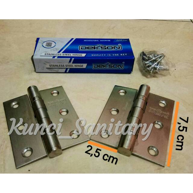 Engsel Jendela 3 inch Dekkson / Engsel Jendela Stainless Dekkson / Engsel Dekkson