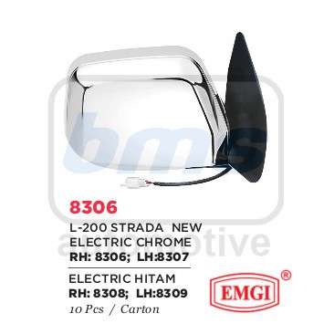 Spion Emgi Mitsubishi L200 Strada K74T New 2002 Krom Elektrik LH