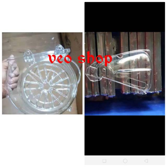 Tutup kipas Scoopy esp clear transparan + tutup filter Scoopy esp clear transparan