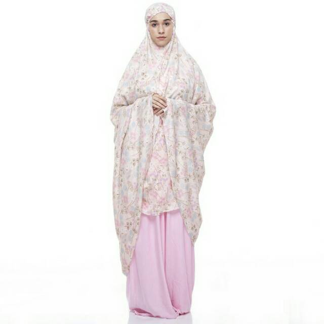 Mukena Tazbiya - Flower Road Pink