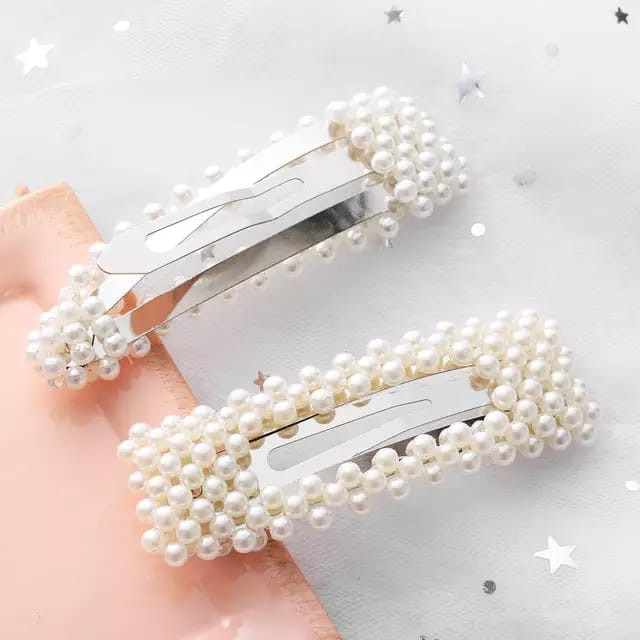 Jepit  Rambut Korea Part 215 / Pearl Hairpin Best Seller / Jepit Rambut Mutiara / Jepitan Wanita BZO