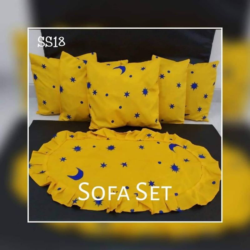 Sarung bantal tamu sofa set termurah