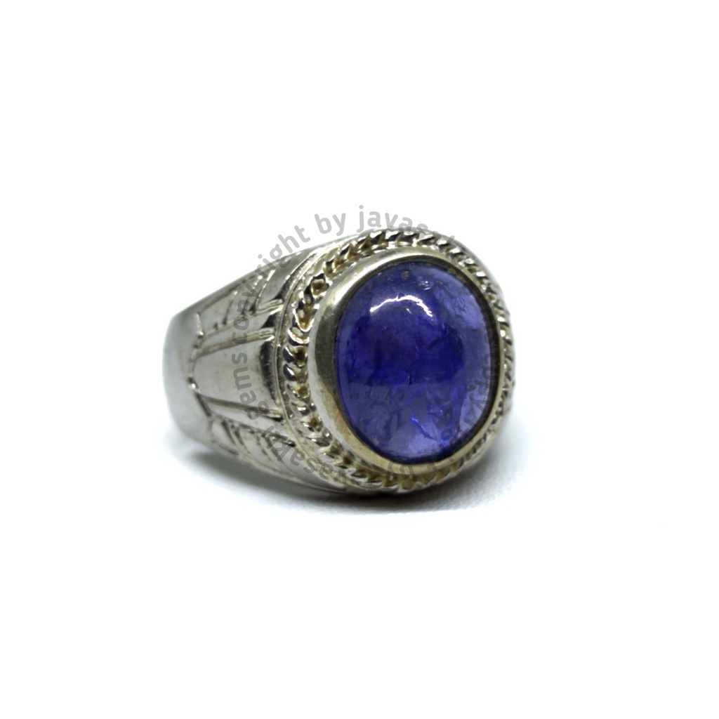 Natural Royal Blue Tanzanite Ring Perak JSB 02