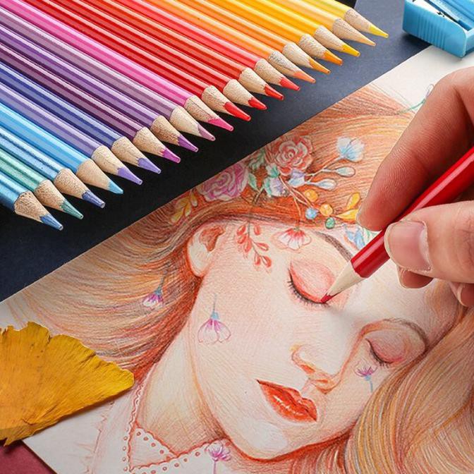 

(PERALATAN MENGGAMBAR) WATER SOLUBLE COLOR BRUTFUNER PAINTING WATER PENCILS COLOR SET 180PC SALE