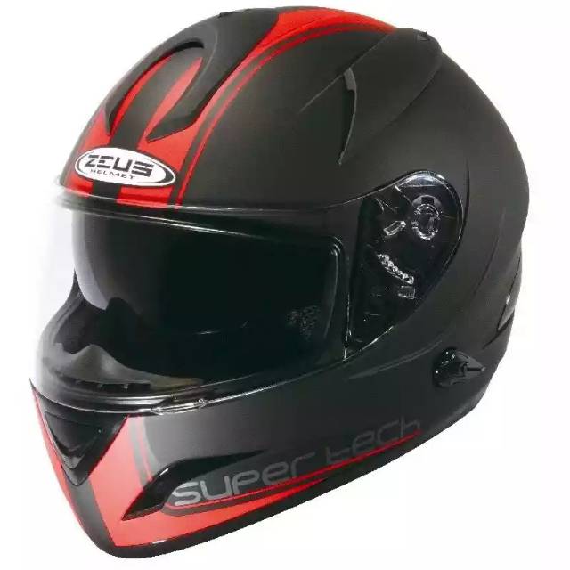 HELM ZEUS ZS 806 MATT BLACK ll43 RED (SIZE XL) (SECOND)
