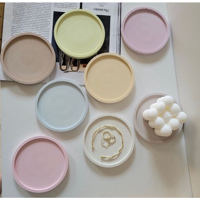 [AERI Candles] ROUND CANDLE COASTER / TATAKAN LILIN / ALAS GELAS