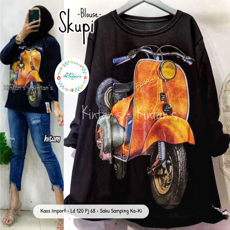 SKUPI BLOUSE BY KINTANS (BLOUSE WANITA) Blouse muslimah modern