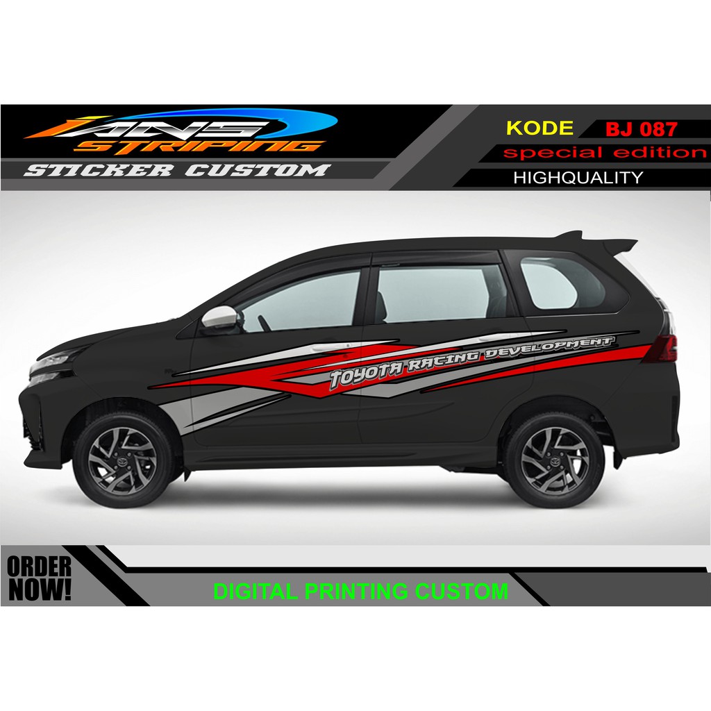 STICKER DECAL MOBIL AVANZA XENIA