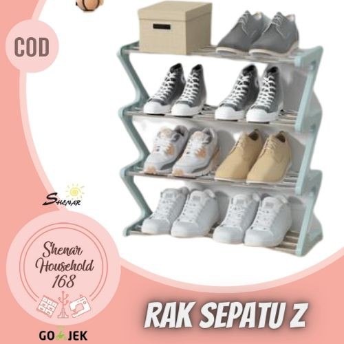 NEW, SHENAR RAK SEPATU TEMPAT PENYIMPAN SANDAL FLAT SHOES RAK SUSUN TINGKAT SERBAGUNA RAK SEPATU Z