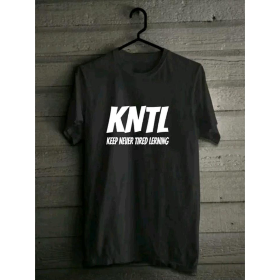 BAJU KAOS DISTRO TULISAN KNTL KEREN PRIA WANITA COTTON COMBED 30s HIGH QUALITY PREMIUM