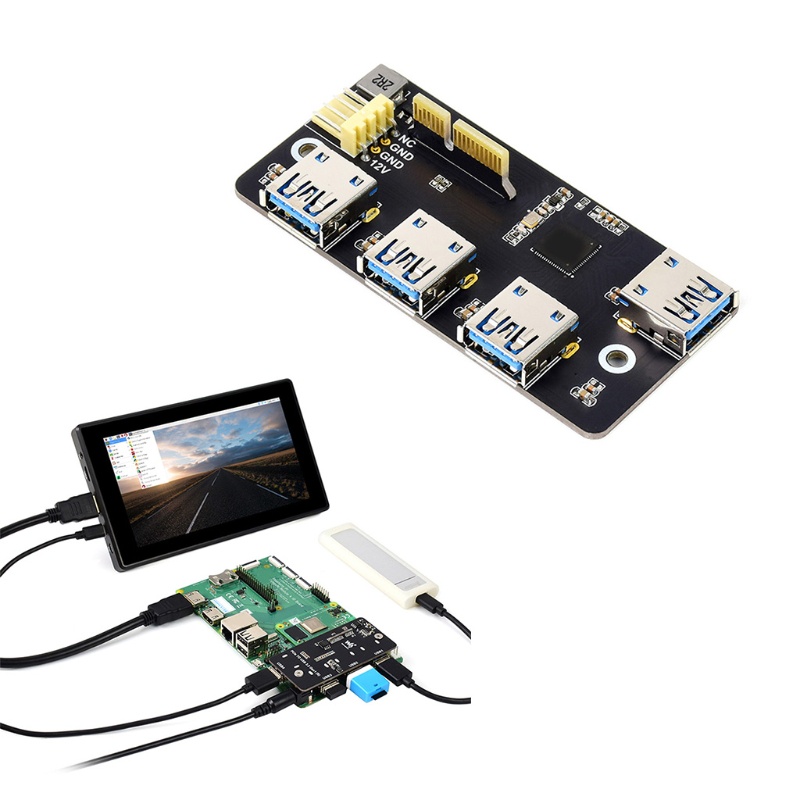 Btsg Untuk Raspberry Pi CM4 Platform Pengembangan Papan IO Resmi Dan Base-Board Acuan Desain Waveshare Compute Module