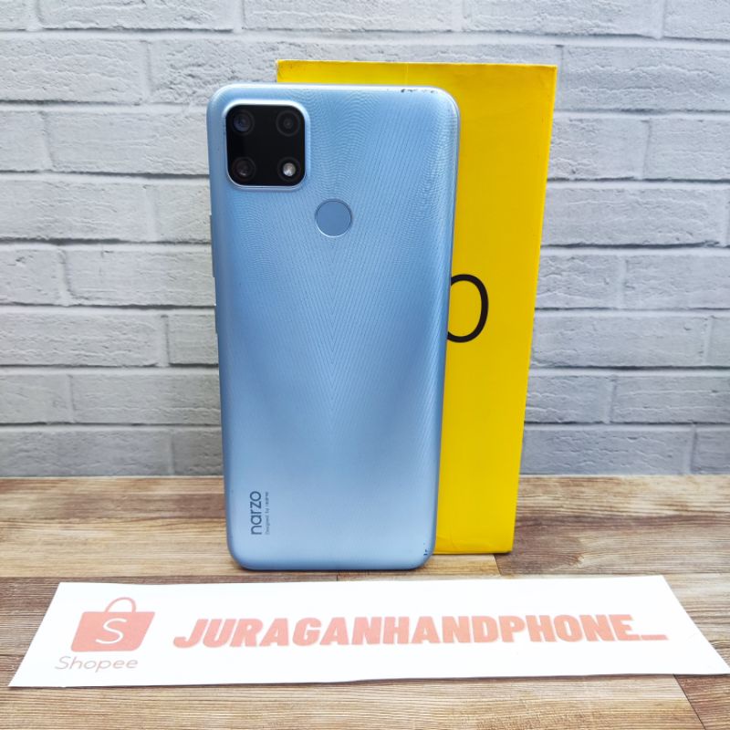 Realme Narzo 20 4/64 GB HP Second Seken Bekas Realmi Original Ex Garansi Resmi Indonesia