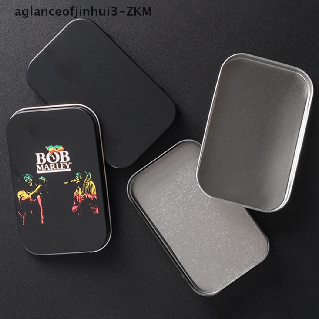 [AGID] Fashion Tin Storage Box Tobacco Box humidor rolling paper Cigarette Case Holder [zkm]