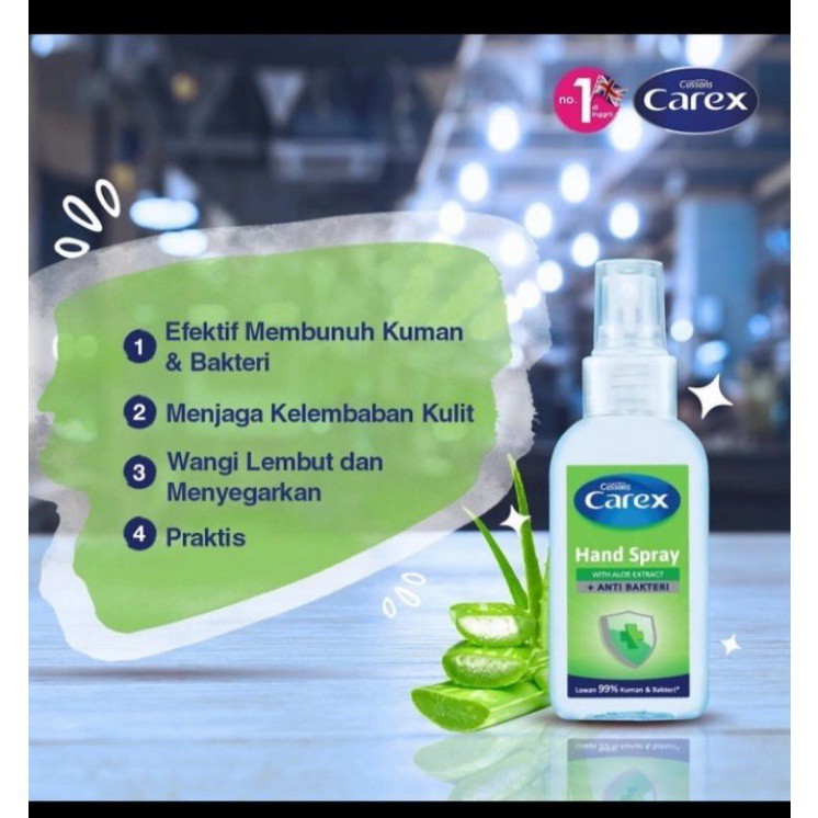 Carex Hand Spray Pembersih Tangan 50ml