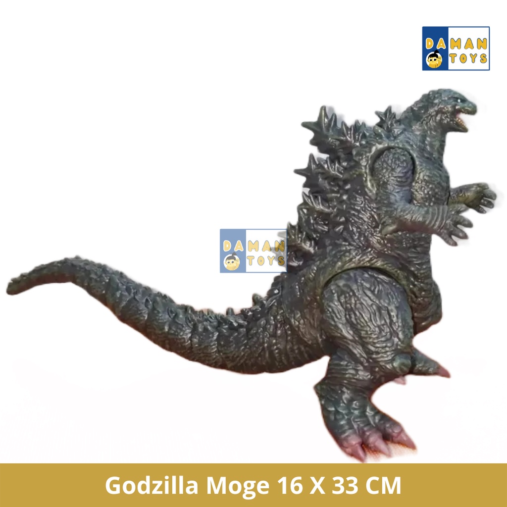 Action Figure Godzilla Moge Vs Jet Jaguar, Gojira Mainan Pajangan Hadiah