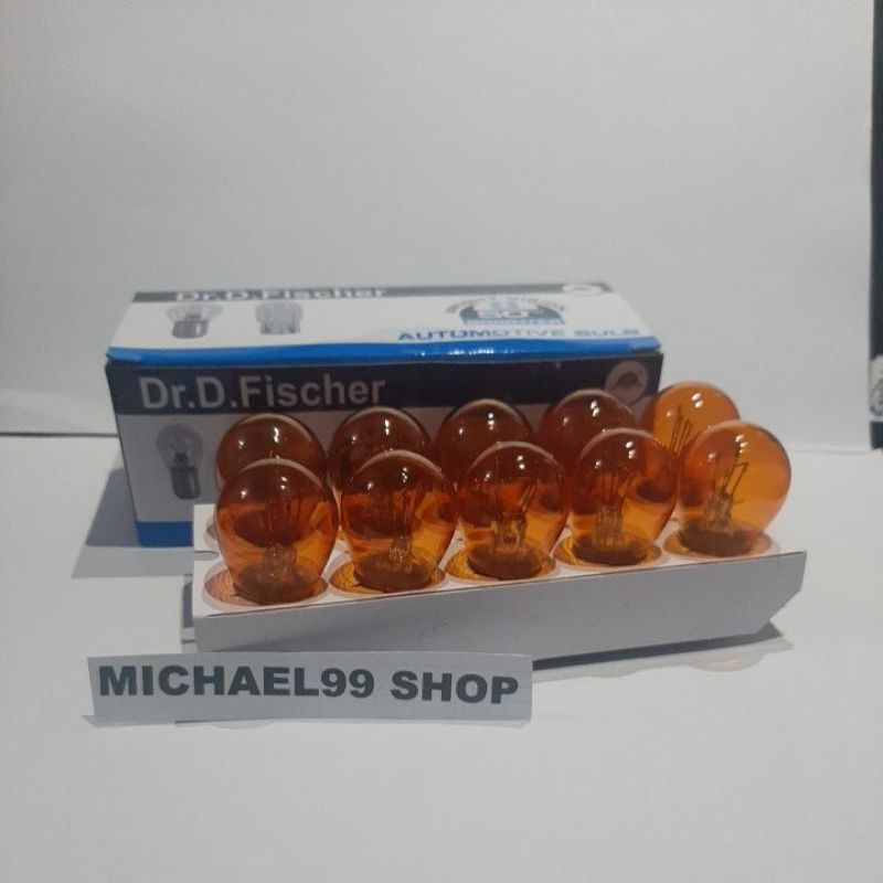 BOHLAM LAMPU STOP K2 YELLOW P21/5W AMBER - DR.D.FISCHER GERMANY