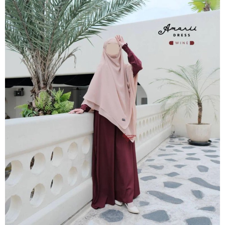 Abaya Amarii Khumaira syari | abaya manset smoke Milo XL