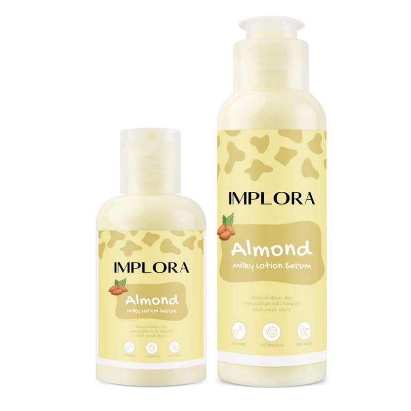 IMPLORA Milky Lotion Serum 60ml &amp; 100ml Serum Kulit Original BPOM