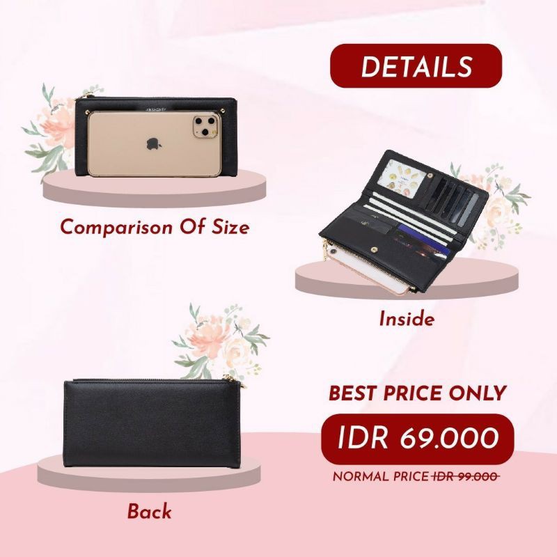 Aira Gabby Amanda Aurelia wallet jimshoney original dompet wanita import murah realpic cod ayra