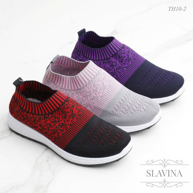[ORIGINAL BRAND] Sepatu Slavina Sneaker FlyKnit TH10-2 sepatu wanita sepatu casual sepatu lembut