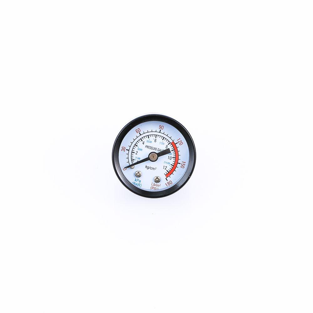 Lanfy Compressor Gauge Alat Ukur Hidrolik Praktis 0-180PSI 0-12Bar