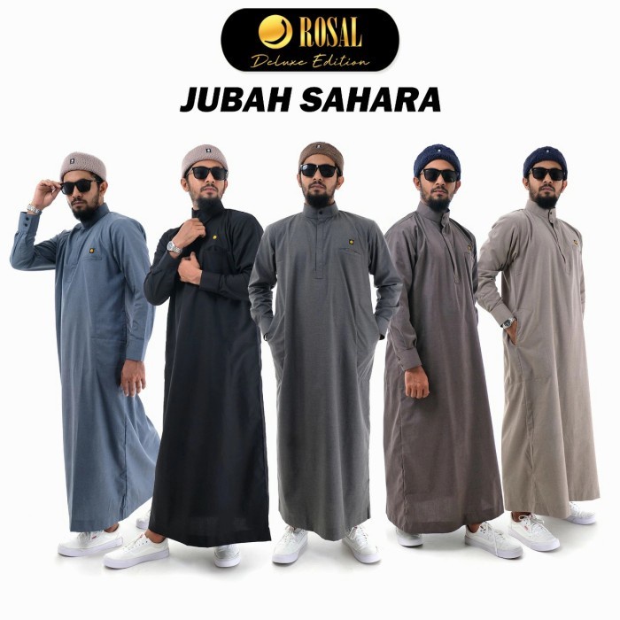 Jubah Sahara ROSAL Gamis Jubah Saudi Premium Pria Dewasa
