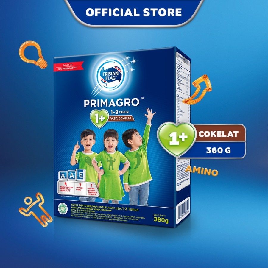 Frisian Flag Primagro 1+ Coklat 360 gr