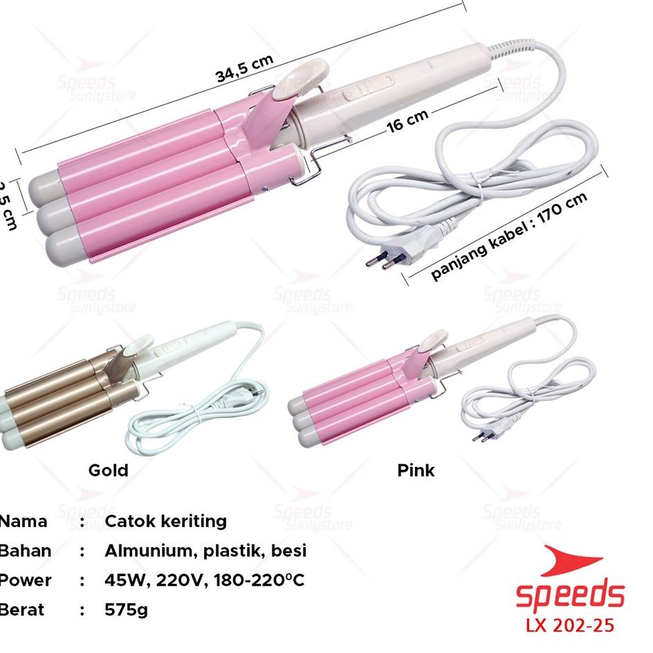 Terbaik SPEEDS Catokan Keriting Catokan Rambut Catokan Curly 20mm Otomatis Har Style 202-25 . . . . 