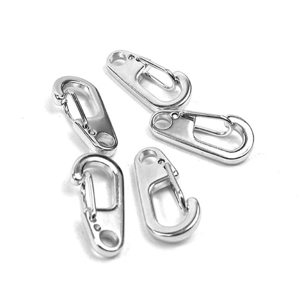 Suyo 4/8pcs D Carabiner Mini Aluminium Alloy Outdoor Hook Survival EDC Gear Camping Keyring