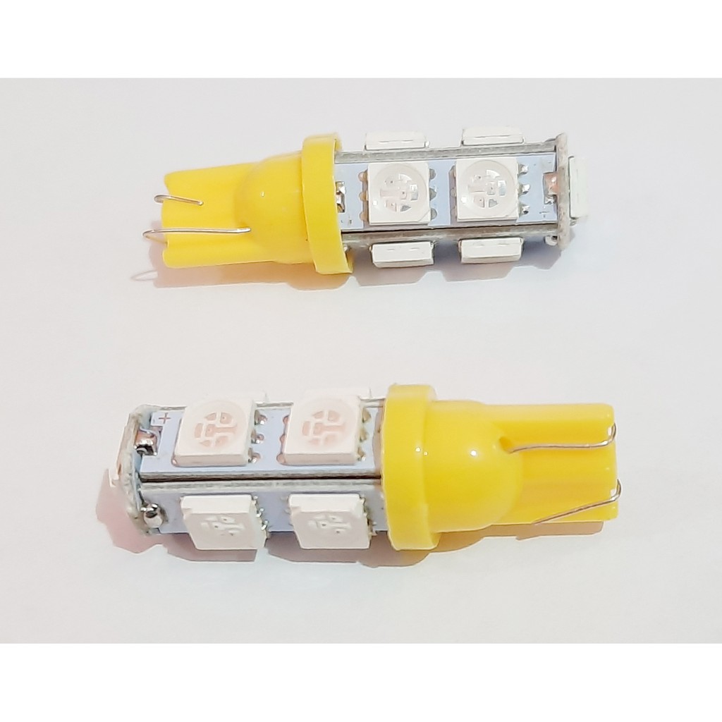 2PCS - Sein / Lampu Senja LED 9 Mata Colok Lampu Sen Senja Seri Led 9 Mata Diam T10 Buat Motor Mobil