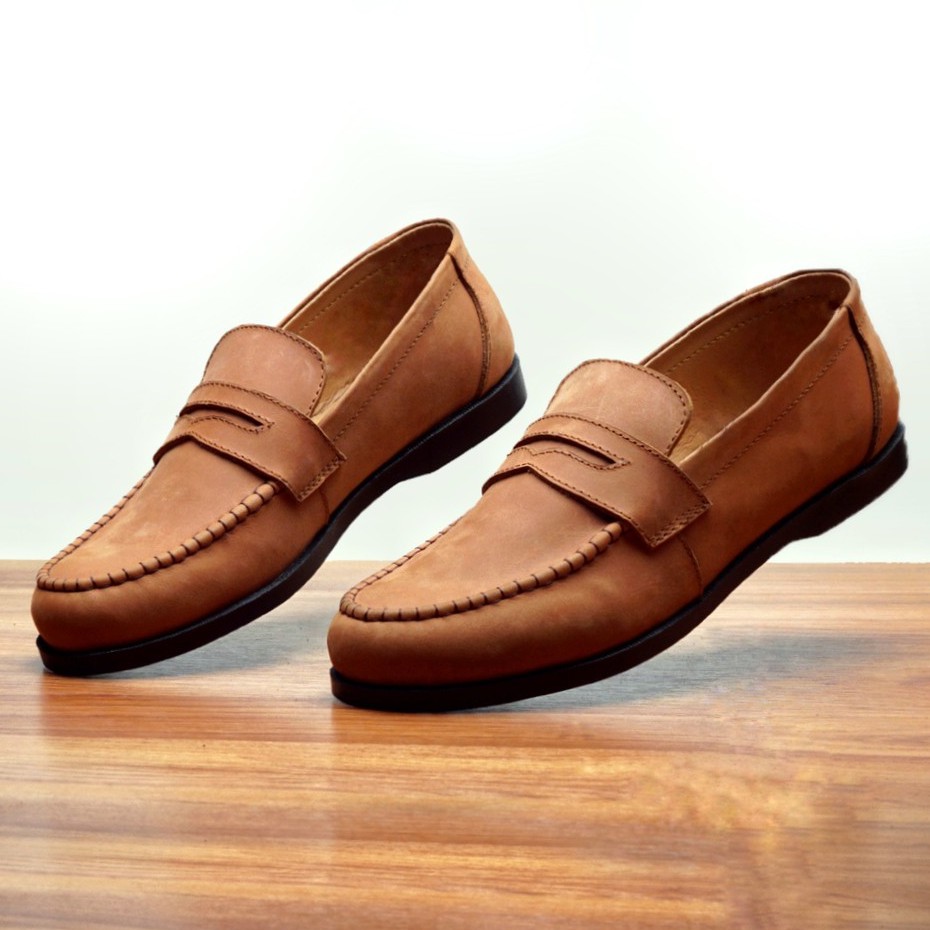 MELISMATIC BROWN |FORIND x Reyl| Sepatu Loafers Penny Klasik Vintage Klasik Ori Loafer Slip Footwear