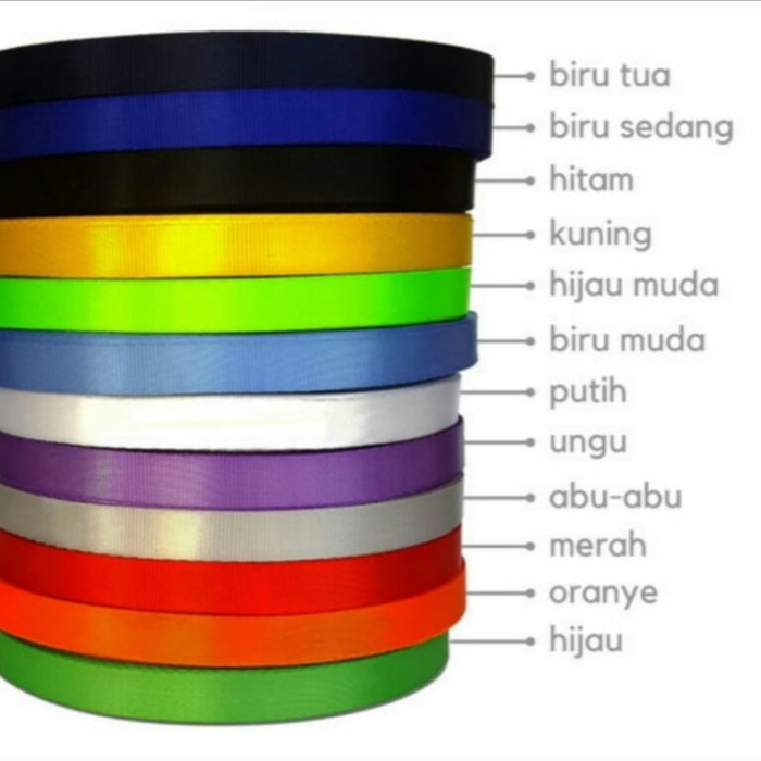 

Jualan Tali Lanyard 1,5Cm / Tali Id Card Nylon 1,5Cm / 50Yard Trendi