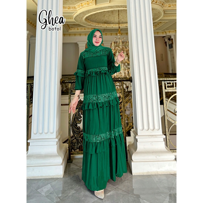 GAMIS PESTA KONDANGAN GHEA DRESS BRUKAT