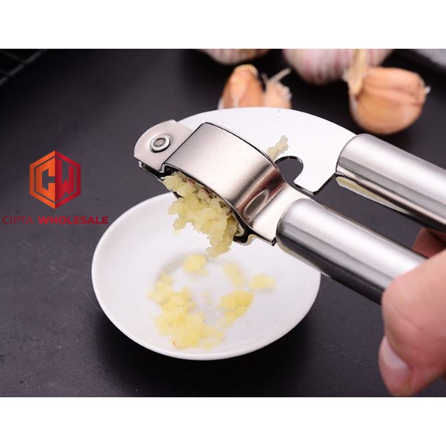 Penghancur Bawang Putih Garlic Press Stainless Steel Premium