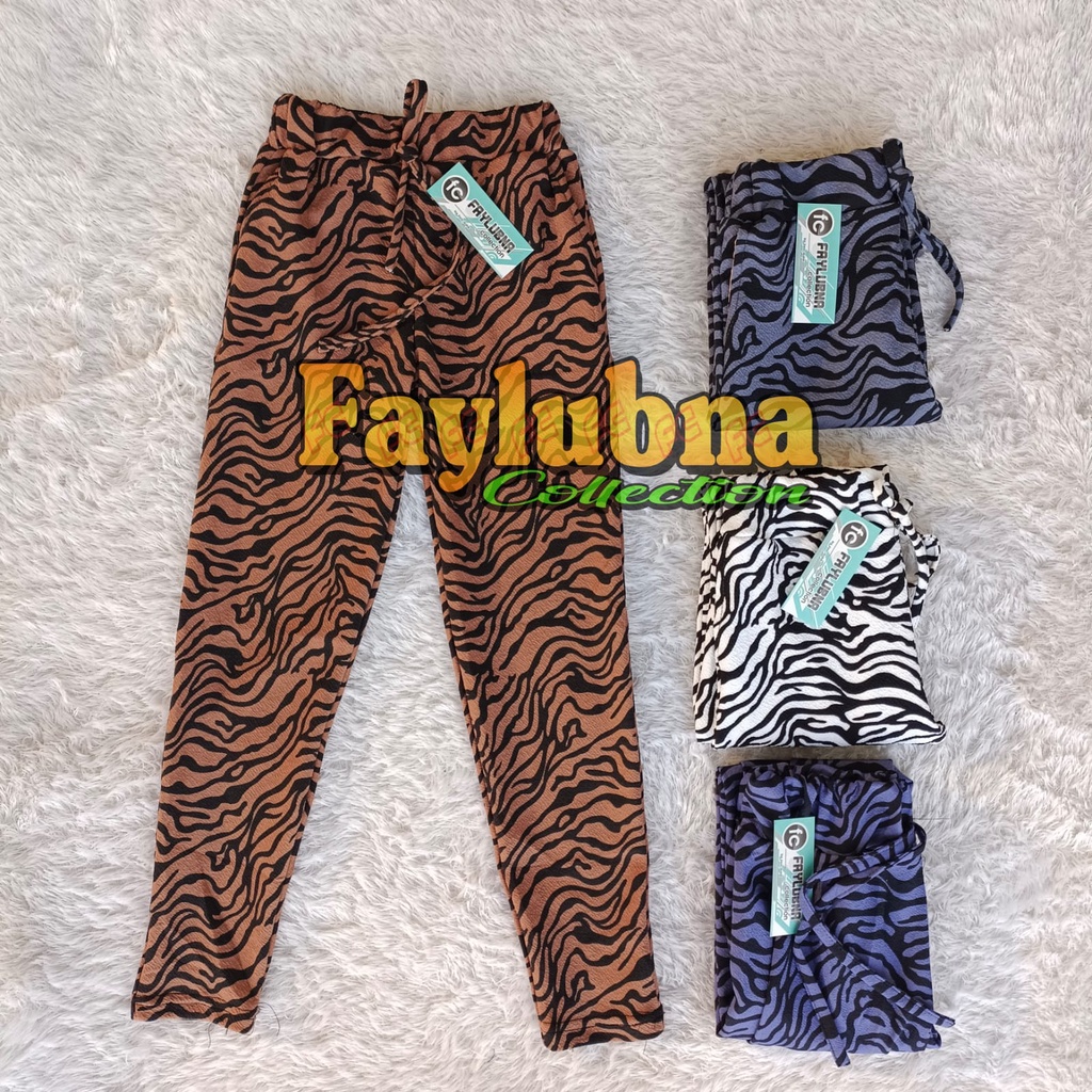 Celana Panjang Anak Terbaru Zebra Motif / Doty Pants Zebra / Celana Doty Anak Perempuan Terbaru / Celana Motif Anak Tanggung / Bawahan Anak / Celana Anak Terbaru