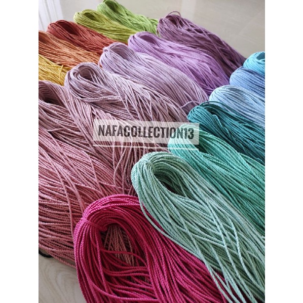 (1 yard) Tali Karet Ulir 2,5mm