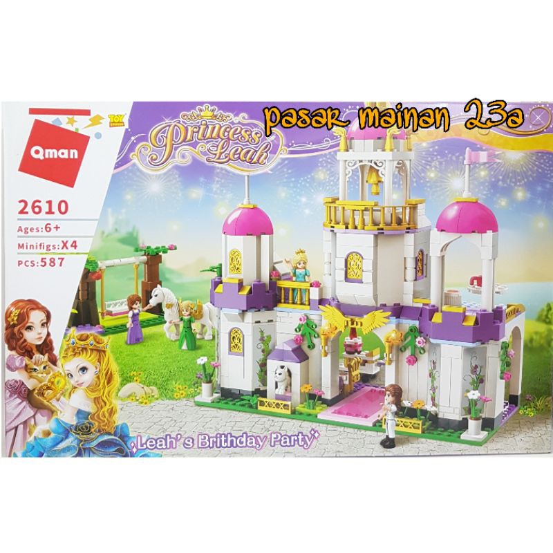 lego brick Qman Princess Leah 2610 Leah's brithday Party Qman 2610