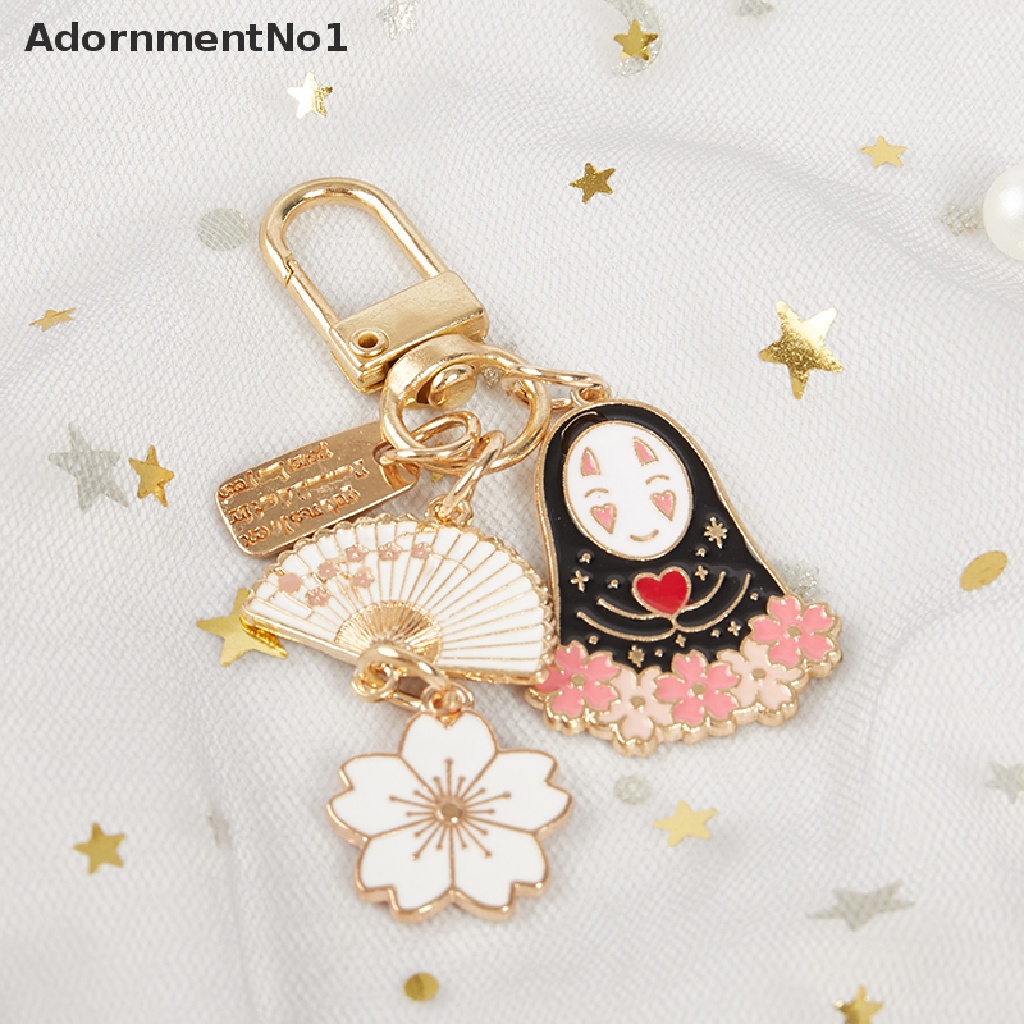 (AdornmentNo1) Gantungan Kunci Motif Kartun Faceless Bahan Metal Untuk Pria / Wanita