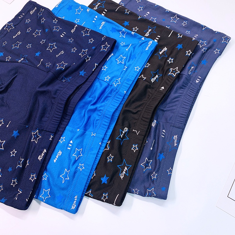 Celana Dalam Pria Boxer Sexy Tipis Boxer Celana Pendek Pakaian dalam Pria Polos&amp;Motif Y01