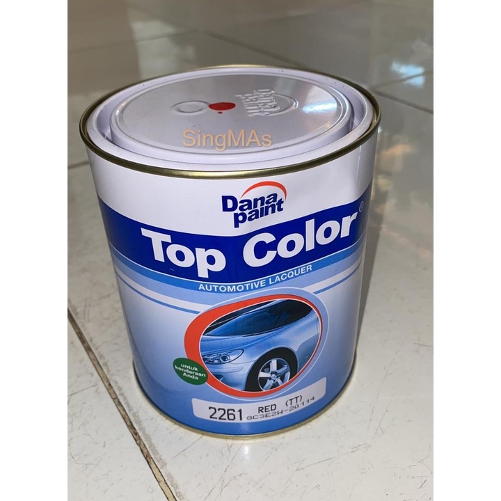 Cat Mobil Duco TOP COLOR 2261 RED (TT) 1KG Merah Dana Paint Cat Kayu, Besi, Pagar