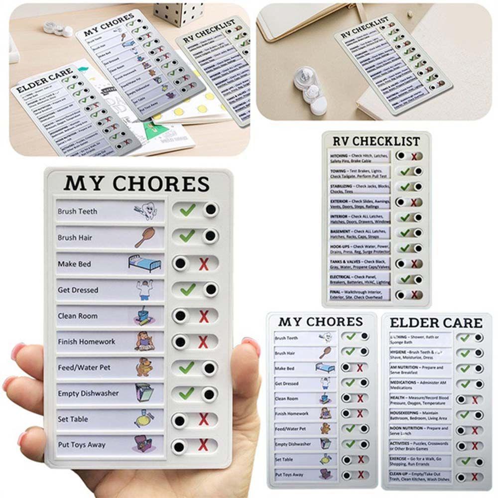 Lanfy Rv Checklist Portable Creative Memo Pad Untuk Rumah Camping Traveling Chores List