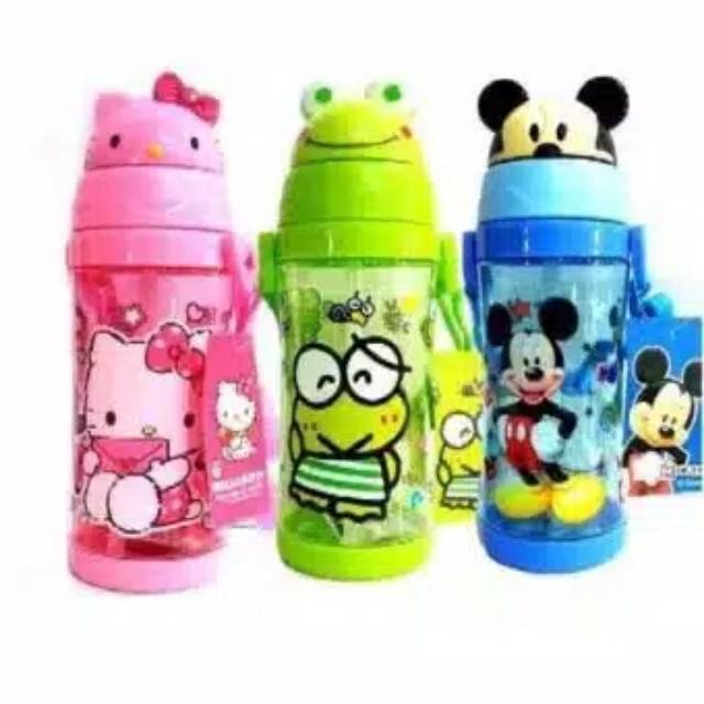 Bundara.id Pr-580 Ada talinya Karakter lucu Botol minum anak import