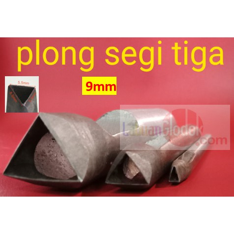 

Plong Kulit bentuk Segitiga 9mm/Plong Segitiga /Pembolong Segitiga 9mm