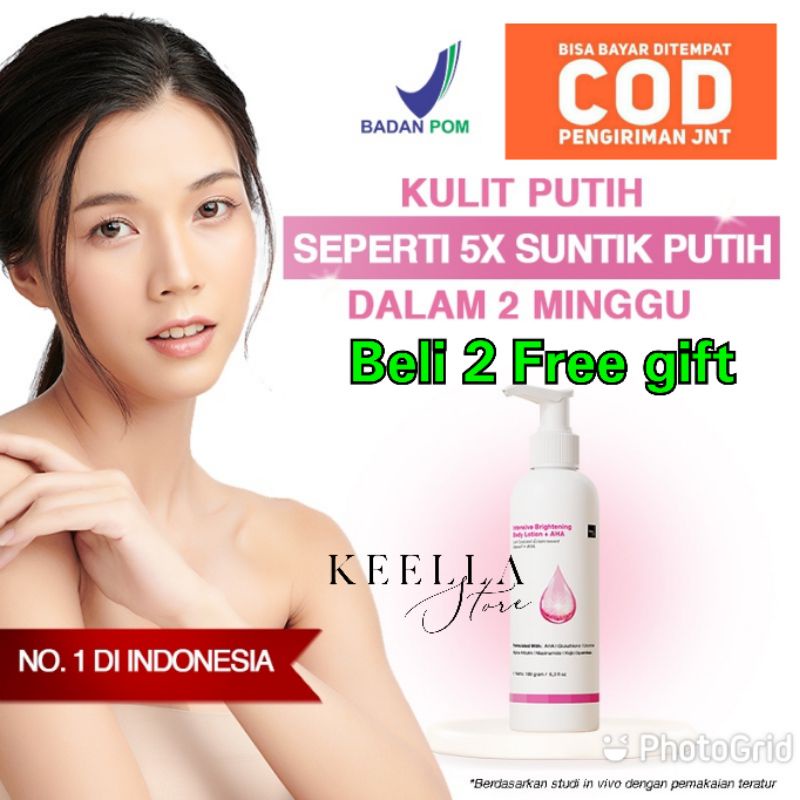 Beaudelab Brightening Body Lotion AHA krem pemutih memutihkan tubuh