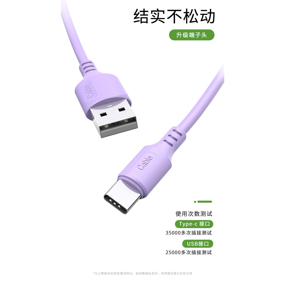 Kabel Charger Micro USB 2.4A 1 Meter - SM208 - Green