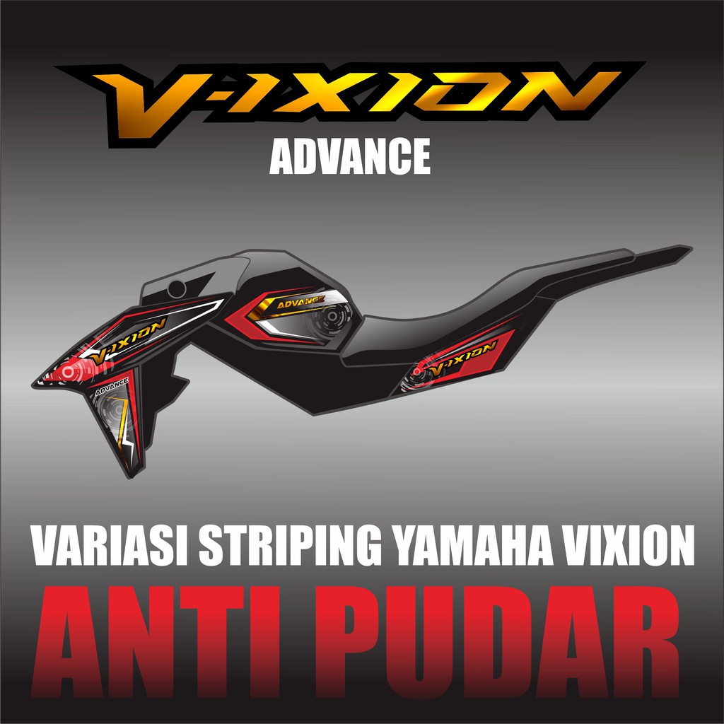 COD STRIPING VARIASI VIXION ADVANCE STICKER MOTOR YAMAHA VIXION ADVANCE VARIASI