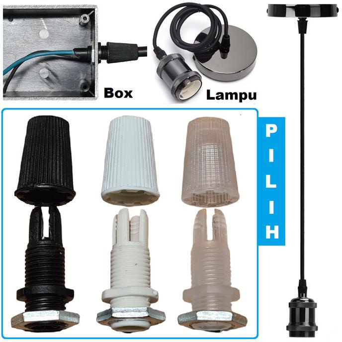 Cable Gland Jepit Kabel Lampu Gantung Panel Box Pendant Lamp Wire Lock miror1m Diminati Banget
